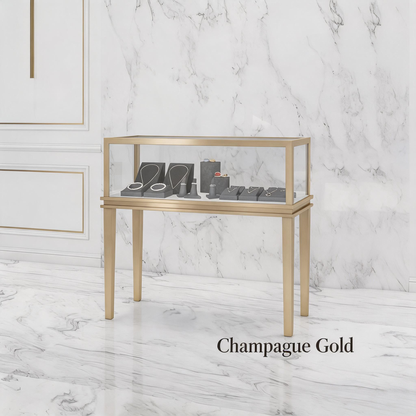 Minimalist Countertop Jewelry Display - Stainless Steel Showcase Stand for Boutiques Jewelry cabinet