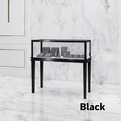 Minimalist Countertop Jewelry Display - Stainless Steel Showcase Stand for Boutiques Jewelry cabinet