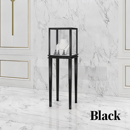 Minimalist Countertop Jewelry Display - Stainless Steel Showcase Stand for Boutiques Jewelry cabinet