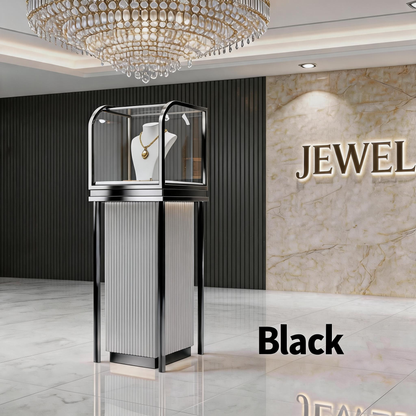 Stainless Steel Electroplated Jewelry Display Stand - Countertop Showcase Rack for Retail Stores Jewelry cabinet