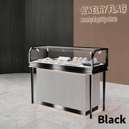 Stainless Steel Electroplated Jewelry Display Stand - Countertop Showcase Rack for Retail Stores Jewelry cabinet