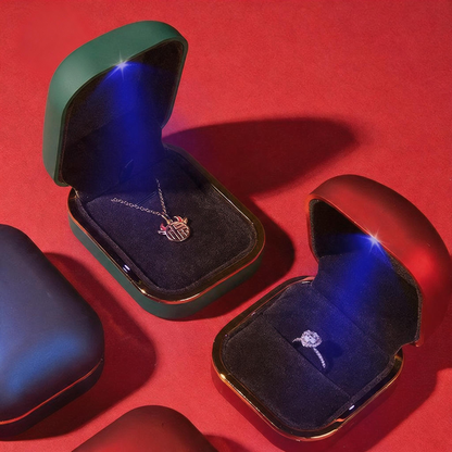 5pcs LED Jewelry Box with Light for Necklace and Ring Proposal Gift