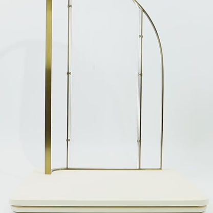 Minimalist Gold Metal Riser - Geometric Display for Shop