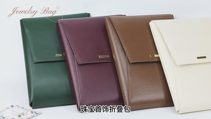 Suede jewelry roll,Leather jewelry organizer,Jewelry travel case,Jewelry organizer for travel