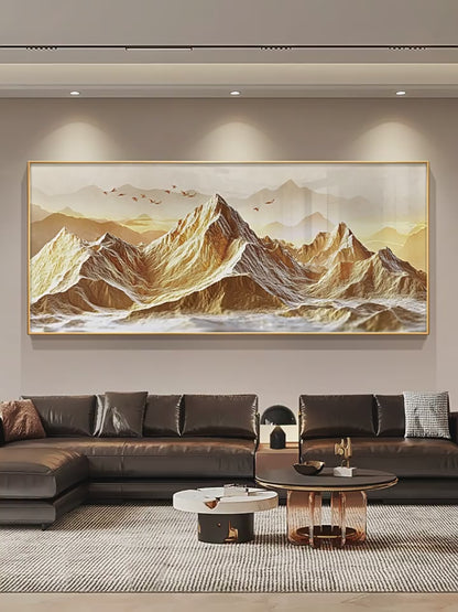 Back to Jinshan living room decorative painting atmosphere high sense sofa background wall hanging painting landscape painting light luxury high grade murals
