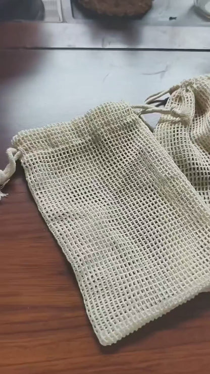 100PCS Cotton Mesh fabric Bags for Jewelry, Personalized Gift Pouch Packaging, Natural Fabric Drawstring Organza