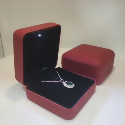 5pcs LED Jewelry Box with Bat Heart Ring for Gothic Proposal and Gift