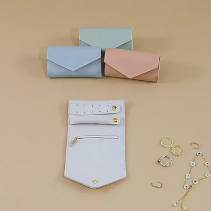 Jewelry pouch,Travel jewelry pouch,PU leather jewelry bag