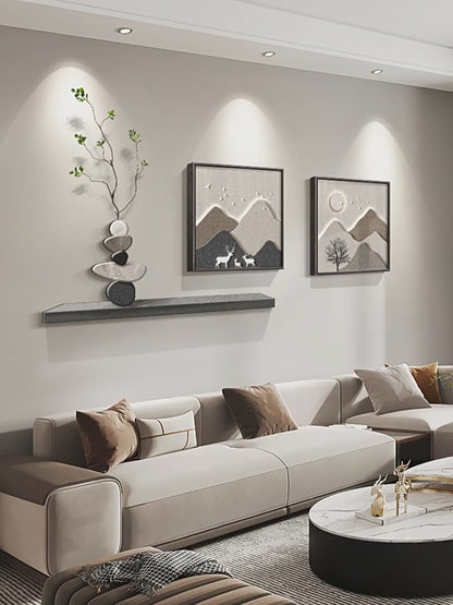 The new style has the backing of the living room decorative painting high-grade wall painting modern simple high-grade sense of sofa background wall hanging painting