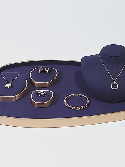 Metal Jewelry Display Stand - Rack for Necklace & Earring Organizer