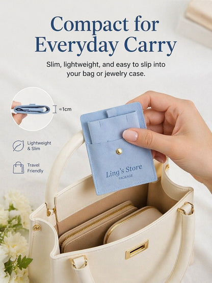 50PCS Luxury Suede Jewelry Gift Bags, Custom Logo Pouches, Personalized Velvet Packaging