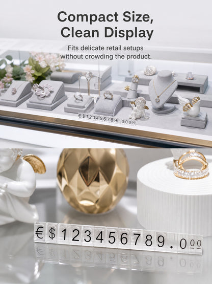 Plastic Jewelry Price Tags, Craft Show Display Number Labels, Retail Booth Supplies