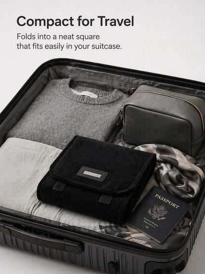 Foldable Velvet Jewelry Pouch, Roll Up Cloth Storage Bag for Earrings, TSA Travel Case